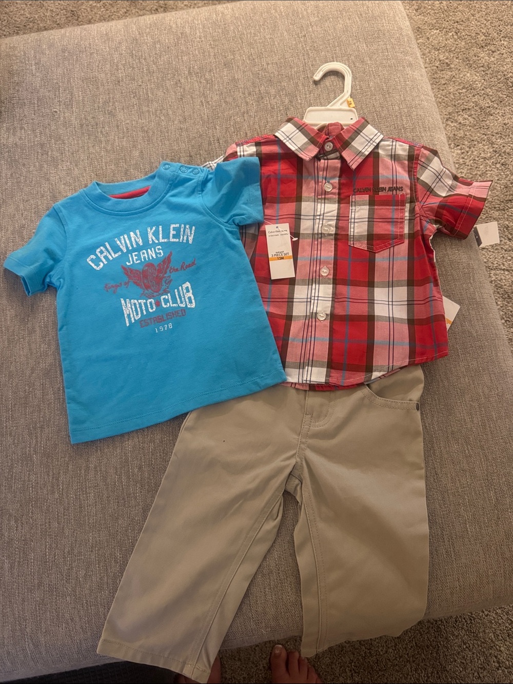 Calvin Klein Jeans Turquoise Graphic Tee for Kids
